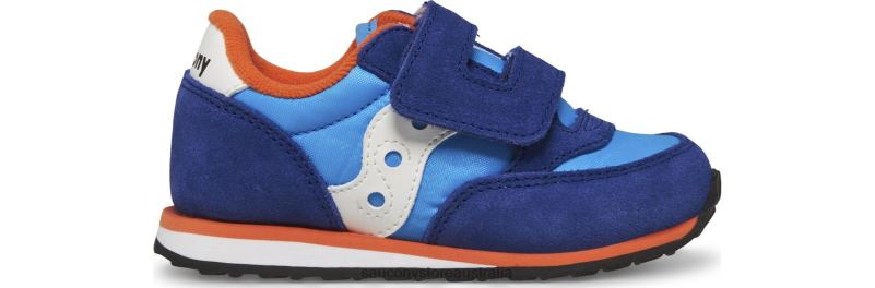 Saucony Kids Baby Jazz Hook & Loop Sneaker 8460X987 Blue/Orange