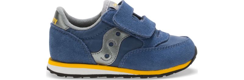 Saucony Kids Baby Jazz Hook & Loop Sneaker 8460X988 Blue/Grey