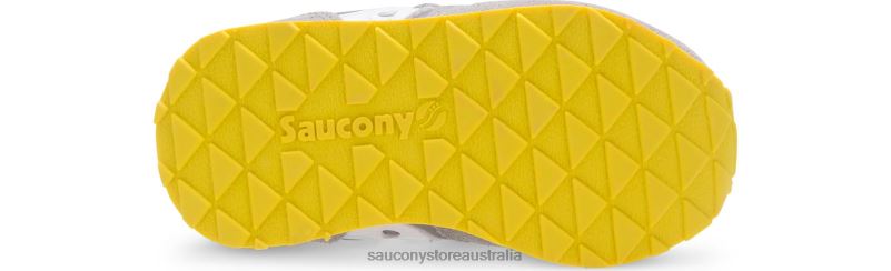 Saucony Kids Baby Jazz Hook & Loop Sneaker 8460X990 Grey/Pink