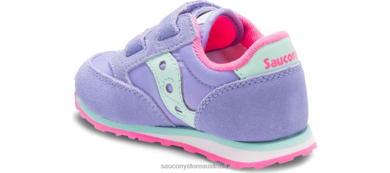 Saucony Kids Baby Jazz Hook & Loop Sneaker 8460X996 Periwinkle