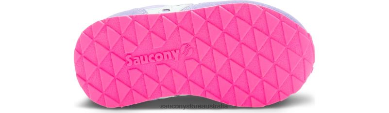 Saucony Kids Baby Jazz Hook & Loop Sneaker 8460X996 Periwinkle