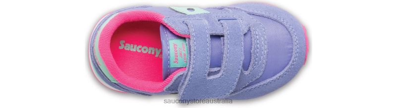 Saucony Kids Baby Jazz Hook & Loop Sneaker 8460X996 Periwinkle