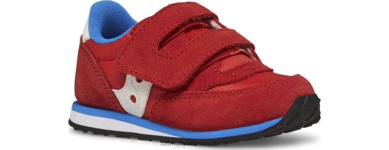 Saucony Kids Baby Jazz Hook & Loop Sneaker 8460X997 Red/Blue