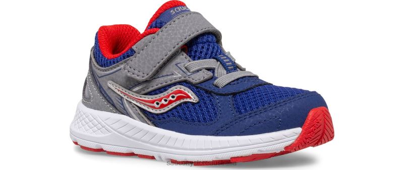 Saucony Kids Cohesion 14 A/C Jr. Sneaker 8460X922 Navy/Red