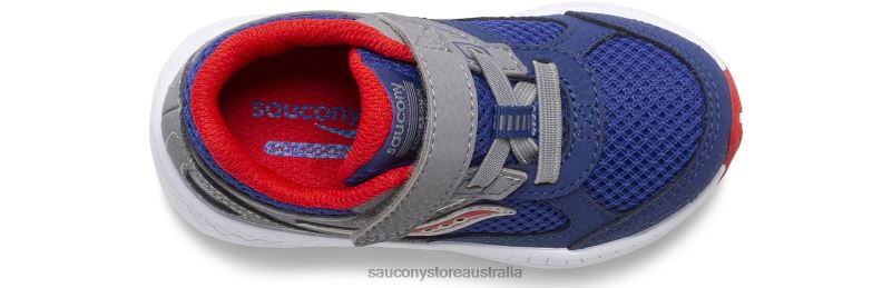 Saucony Kids Cohesion 14 A/C Jr. Sneaker 8460X922 Navy/Red