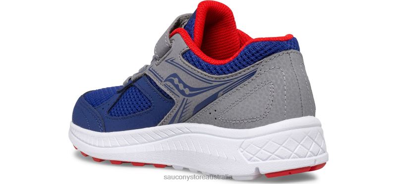 Saucony Kids Cohesion 14 A/C Sneaker 8460X912 Navy/Red