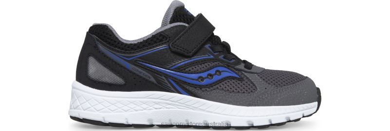 Saucony Kids Cohesion 14 A/C Sneaker 8460X913 Black/Grey/Blue