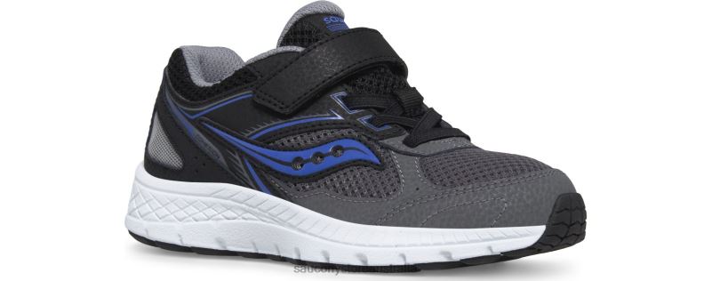 Saucony Kids Cohesion 14 A/C Sneaker 8460X913 Black/Grey/Blue
