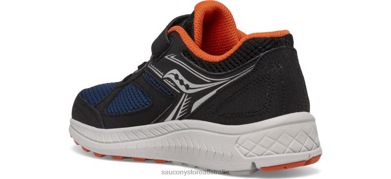 Saucony Kids Cohesion 14 A/C Sneaker 8460X914 Black/Navy/Rust