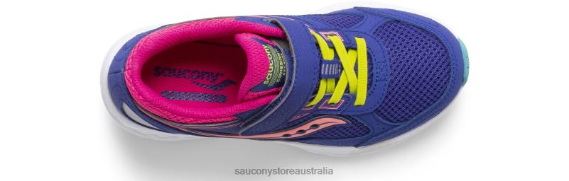 Saucony Kids Cohesion 14 A/C Sneaker 8460X915 Blue/Multi