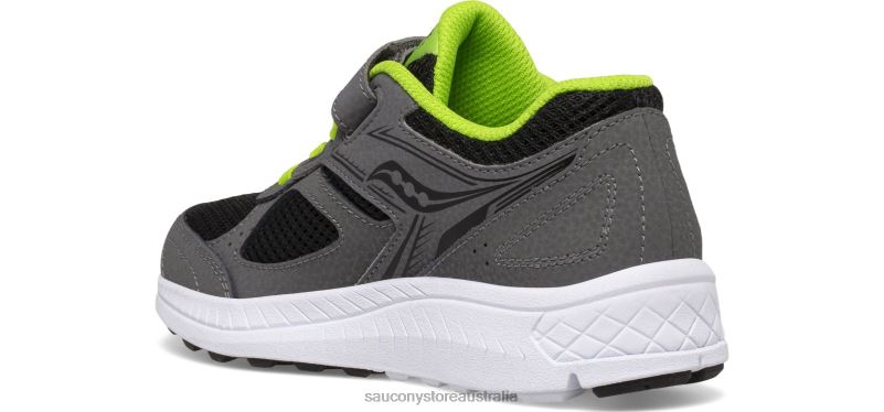 Saucony Kids Cohesion 14 A/C Sneaker 8460X916 Grey/Black/Green