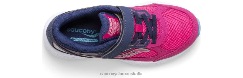 Saucony Kids Cohesion 14 A/C Sneaker 8460X918 Pink/Navy