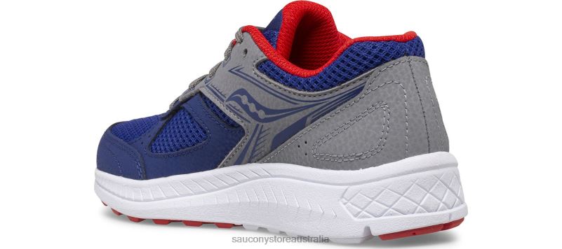 Saucony Kids Cohesion 14 Lace Sneaker 8460X924 Navy/Red