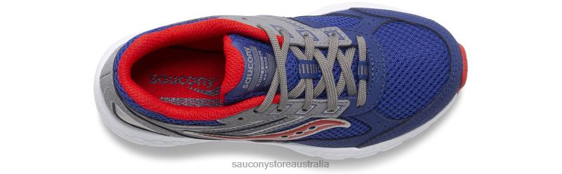 Saucony Kids Cohesion 14 Lace Sneaker 8460X924 Navy/Red
