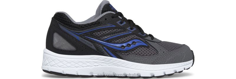 Saucony Kids Cohesion 14 Lace Sneaker 8460X926 Black/Grey/Blue