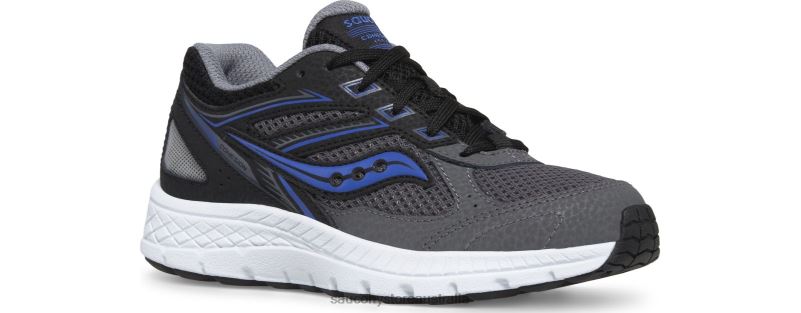 Saucony Kids Cohesion 14 Lace Sneaker 8460X926 Black/Grey/Blue