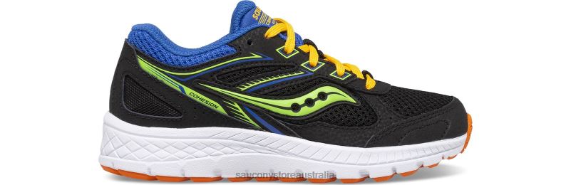 Saucony Kids Cohesion 14 Lace Sneaker 8460X927 Black/Multi