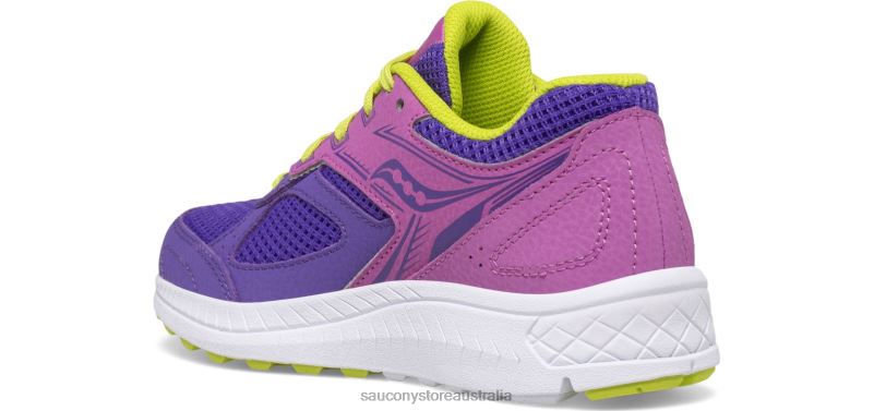 Saucony Kids Cohesion 14 Lace Sneaker 8460X933 Purple/Green
