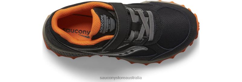 Saucony Kids Cohesion TR14 A/C Sneaker 8460X973 Black/Orange