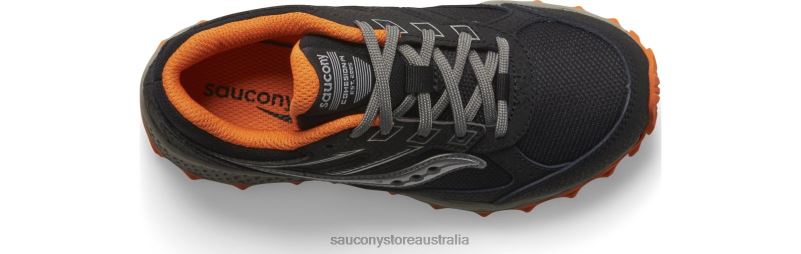 Saucony Kids Cohesion TR14 Lace Sneaker 8460X891 Black/Orange