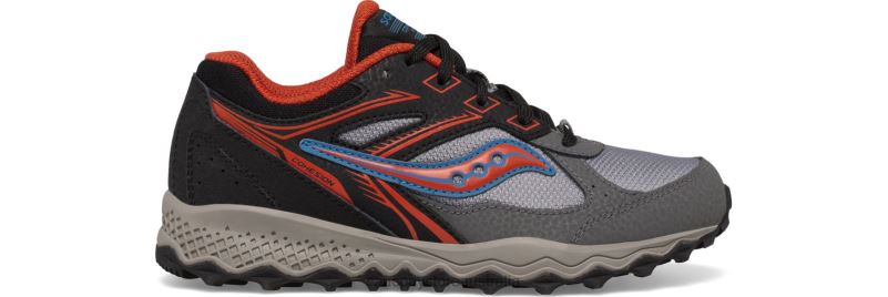 Saucony Kids Cohesion TR14 Lace Sneaker 8460X893 Black/Grey/Rust