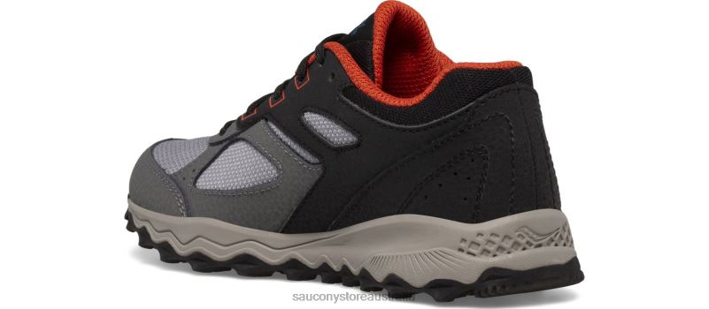 Saucony Kids Cohesion TR14 Lace Sneaker 8460X893 Black/Grey/Rust