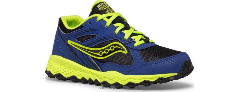 Saucony Kids Cohesion TR14 Lace Sneaker 8460X895 Blue/Black/Green
