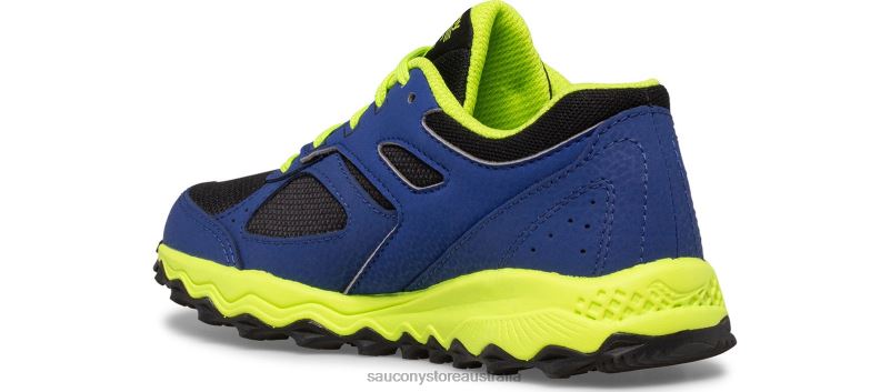 Saucony Kids Cohesion TR14 Lace Sneaker 8460X895 Blue/Black/Green