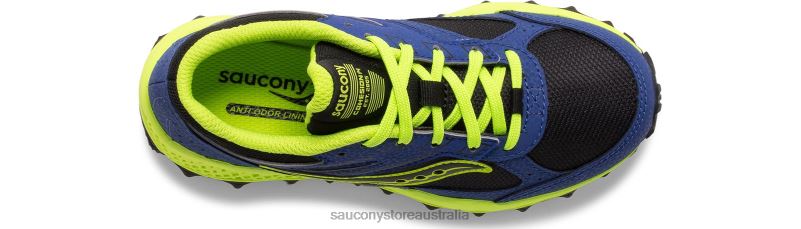 Saucony Kids Cohesion TR14 Lace Sneaker 8460X895 Blue/Black/Green