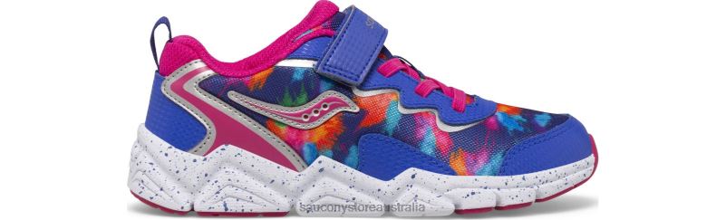 Saucony Kids Flash 3.0 A/C Sneaker 8460X978 Blue/Pink