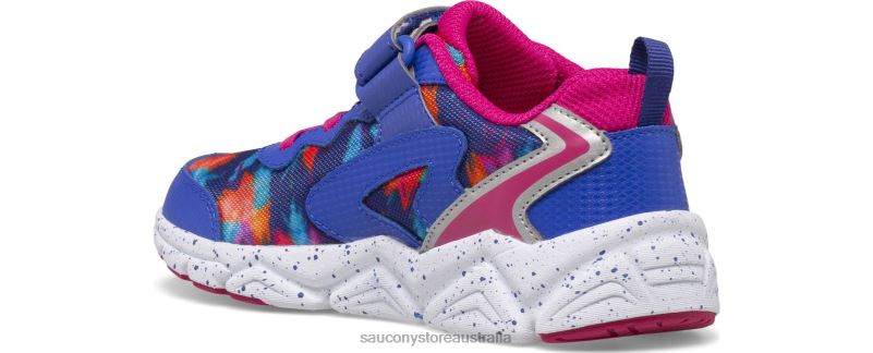 Saucony Kids Flash 3.0 A/C Sneaker 8460X978 Blue/Pink