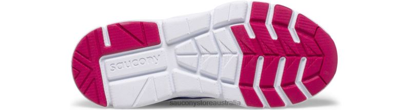 Saucony Kids Flash 3.0 A/C Sneaker 8460X978 Blue/Pink