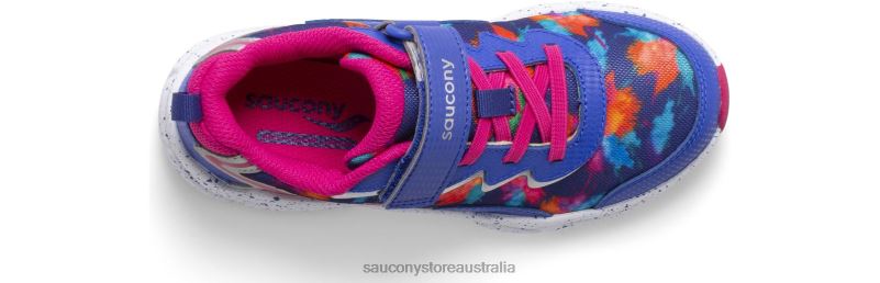 Saucony Kids Flash 3.0 A/C Sneaker 8460X978 Blue/Pink