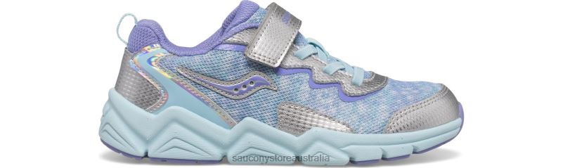 Saucony Kids Flash 3.0 A/C Sneaker 8460X982 Silver/Purple