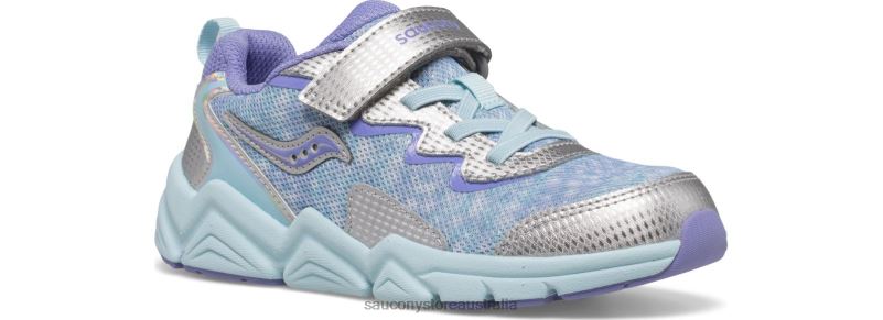 Saucony Kids Flash 3.0 A/C Sneaker 8460X982 Silver/Purple