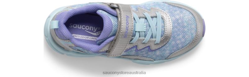Saucony Kids Flash 3.0 A/C Sneaker 8460X982 Silver/Purple