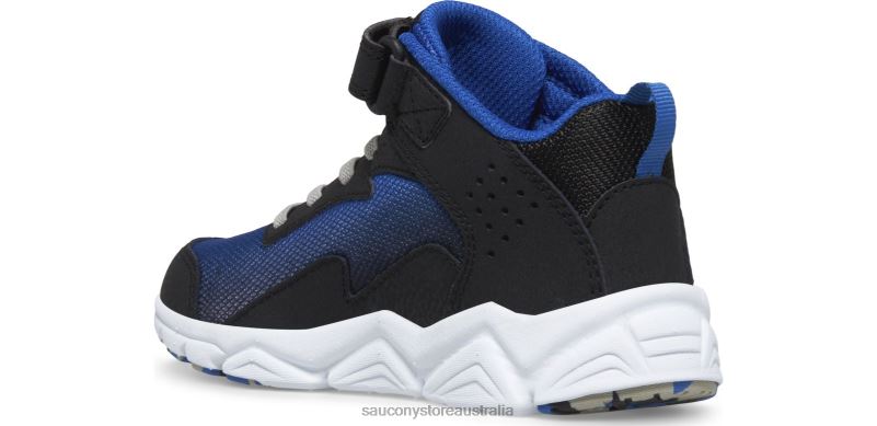 Saucony Kids Flash Mid A/C Sneaker 8460X1012 Black/Blue