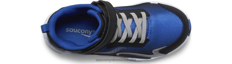 Saucony Kids Flash Mid A/C Sneaker 8460X1012 Black/Blue