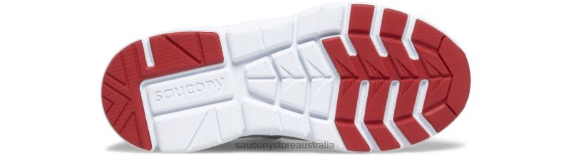 Saucony Kids Flash Mid A/C Sneaker 8460X1013 Grey/Red