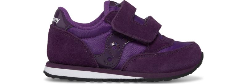 Saucony Kids Jazz Hook & Loop Sneaker 8460X954 Purple