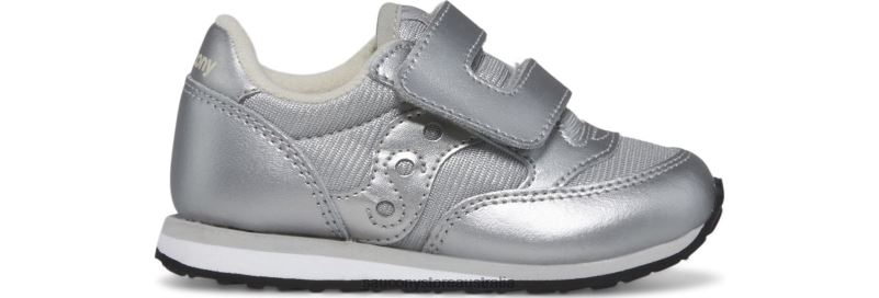 Saucony Kids Jazz Hook & Loop Sneaker 8460X955 Silver