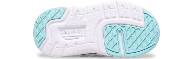 Saucony Kids Jazz Lite 2.0 Sneaker 8460X905 Navy/Purple/Turq