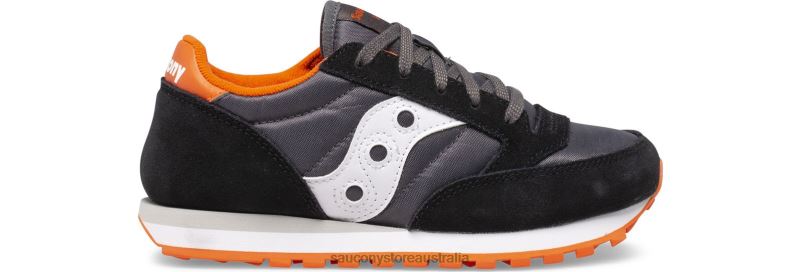 Saucony Kids Jazz Original Sneaker 8460X1015 Black/Grey/Orange