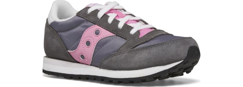 Saucony Kids Jazz Original Sneaker 8460X1016 Grey/Pink