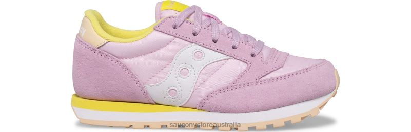 Saucony Kids Jazz Original Sneaker 8460X1017 Pink/Yellow/Peach