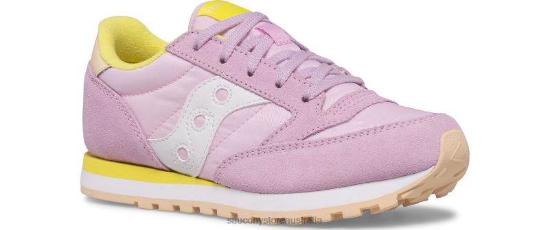 Saucony Kids Jazz Original Sneaker 8460X1017 Pink/Yellow/Peach