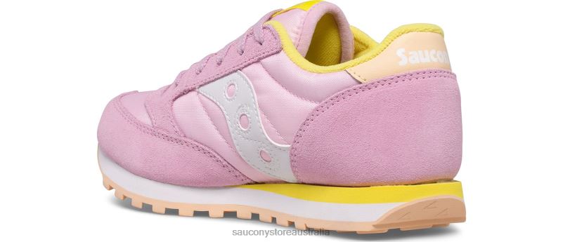 Saucony Kids Jazz Original Sneaker 8460X1017 Pink/Yellow/Peach