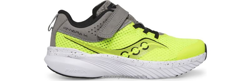 Saucony Kids Kinvara 14 A/C Sneaker 8460X1020 Citron/Grey