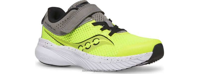 Saucony Kids Kinvara 14 A/C Sneaker 8460X1020 Citron/Grey