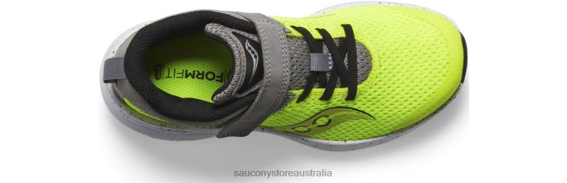 Saucony Kids Kinvara 14 A/C Sneaker 8460X1020 Citron/Grey